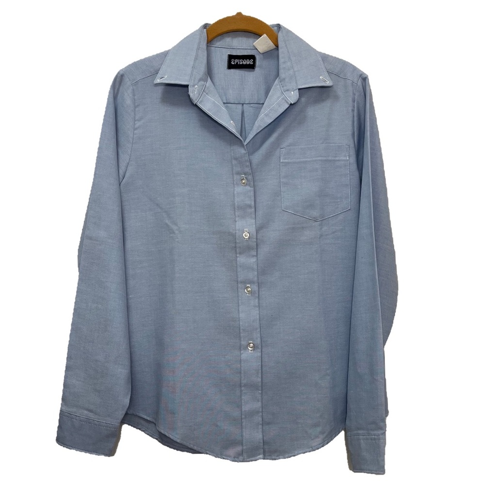 Vintage blue button-down shirt size M
